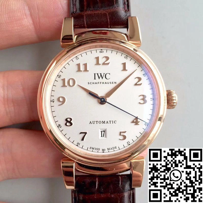 IWC Da Vinci Automatic IW356601 Rose Gold MKS Factory White Dial
