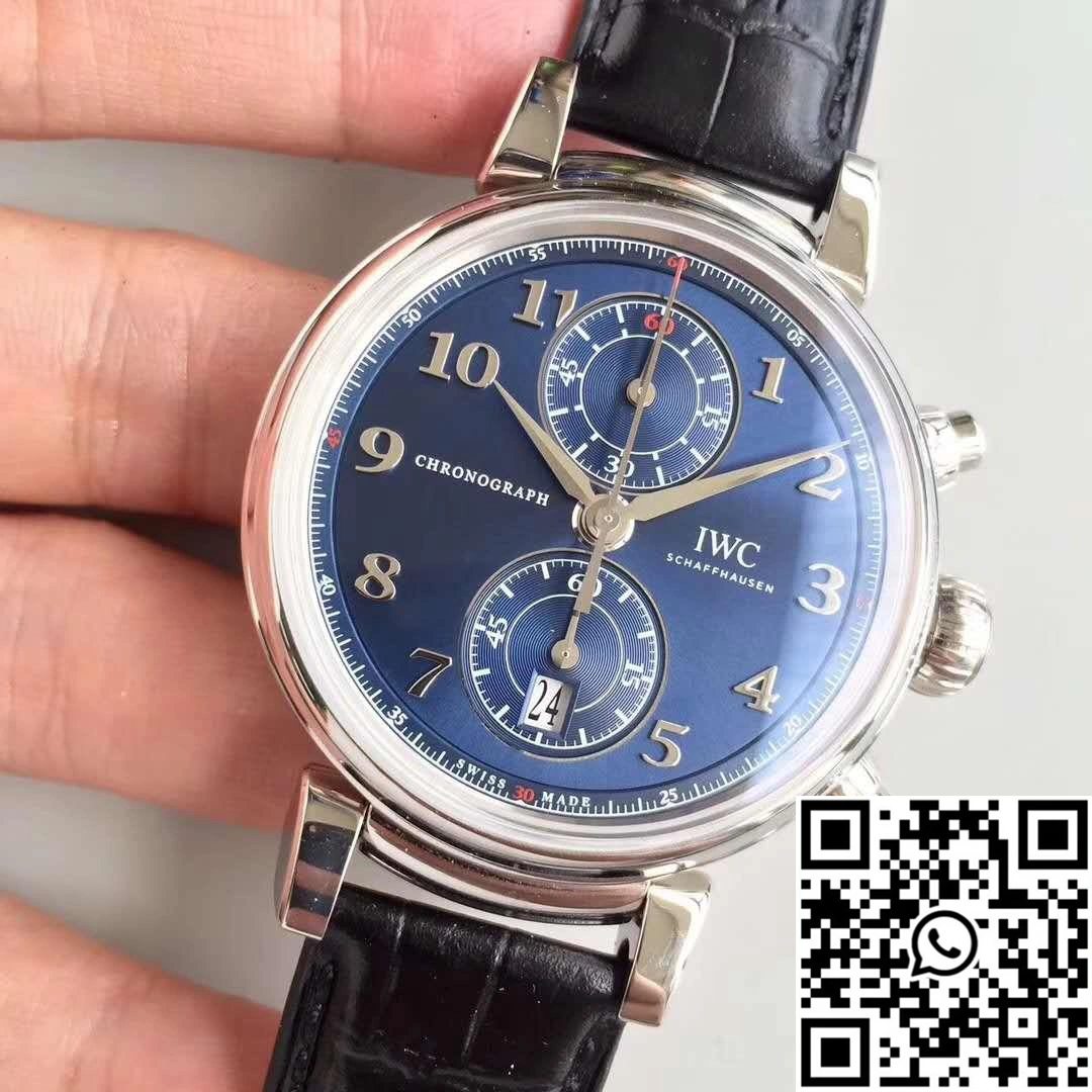 IWC Da Vinci Chronograph Edition Sport For Good Fundation IW393402 ZF Factory Blue Dial