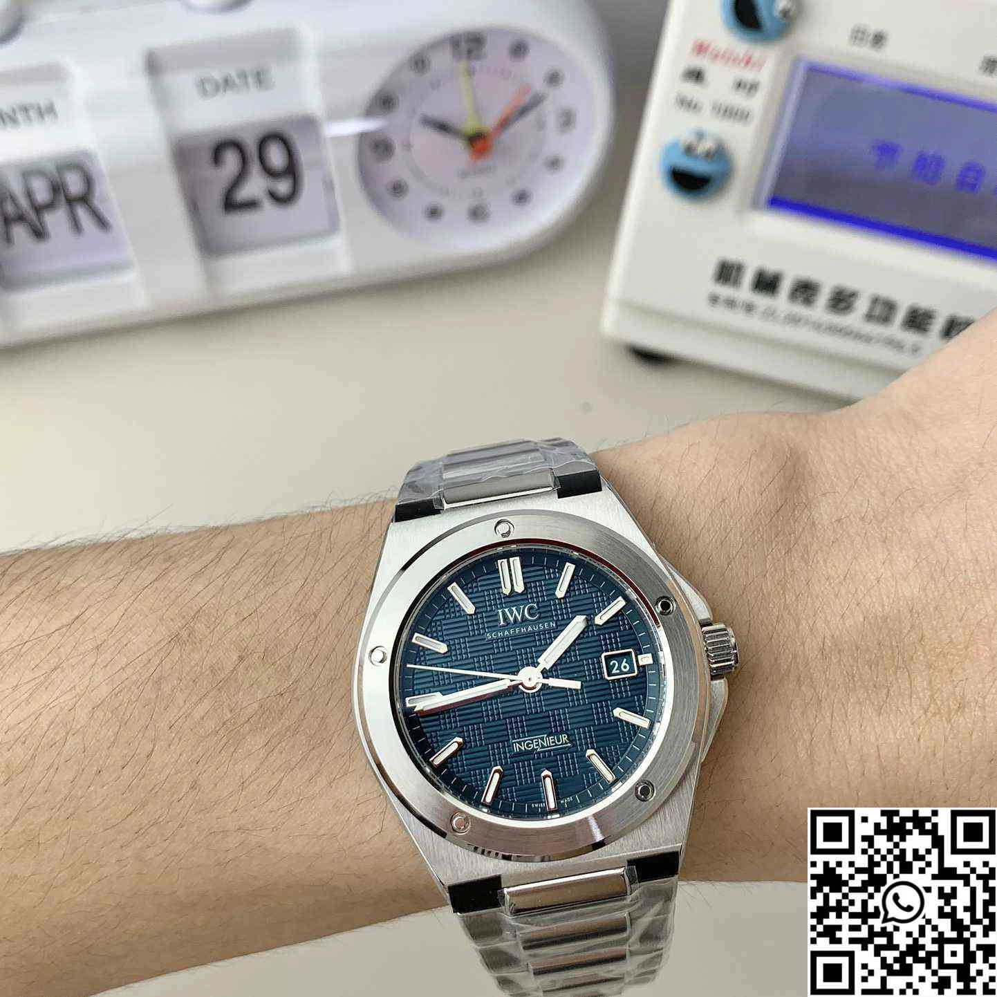 IWC Ingenieur 40mm IW328903 V7 Factory 40mm Blue Dial