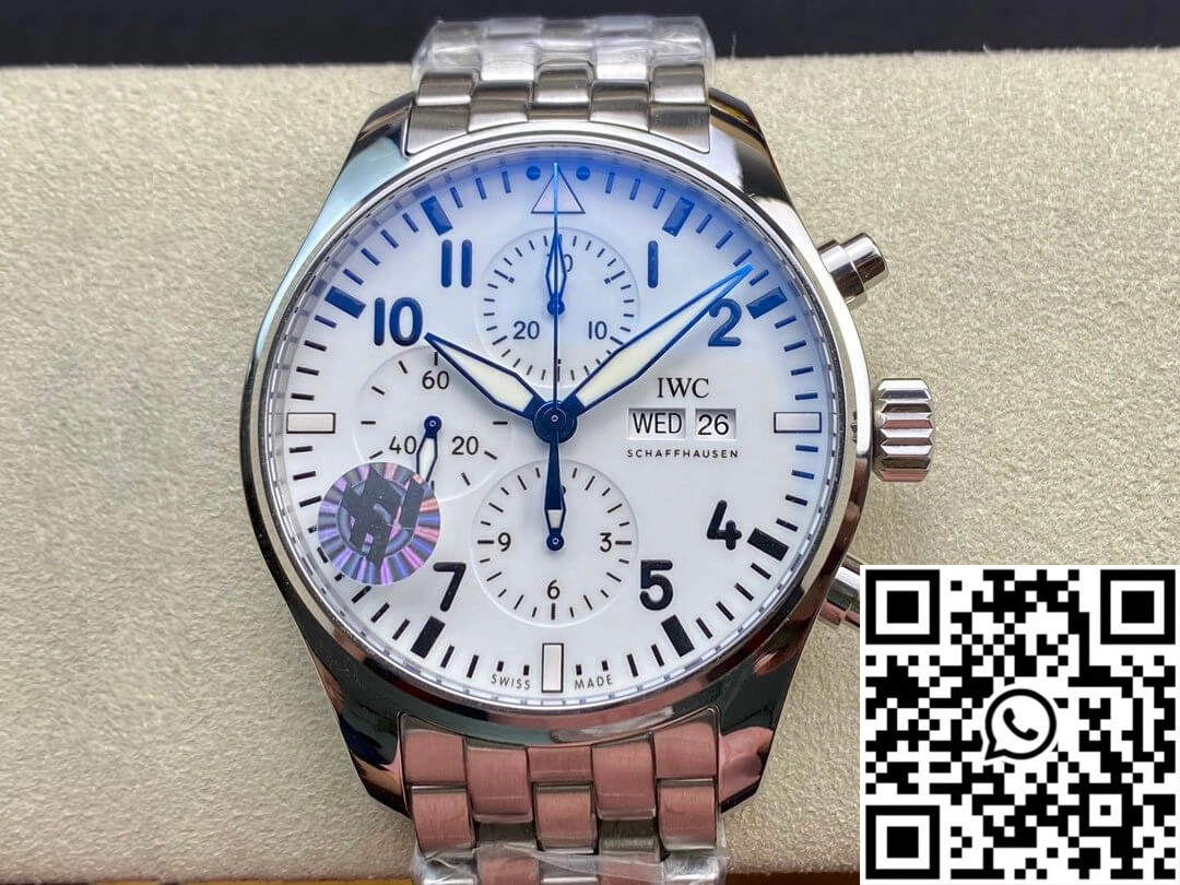 IWC Pilot 3777 ZF Factory Stainless Steel White Dial