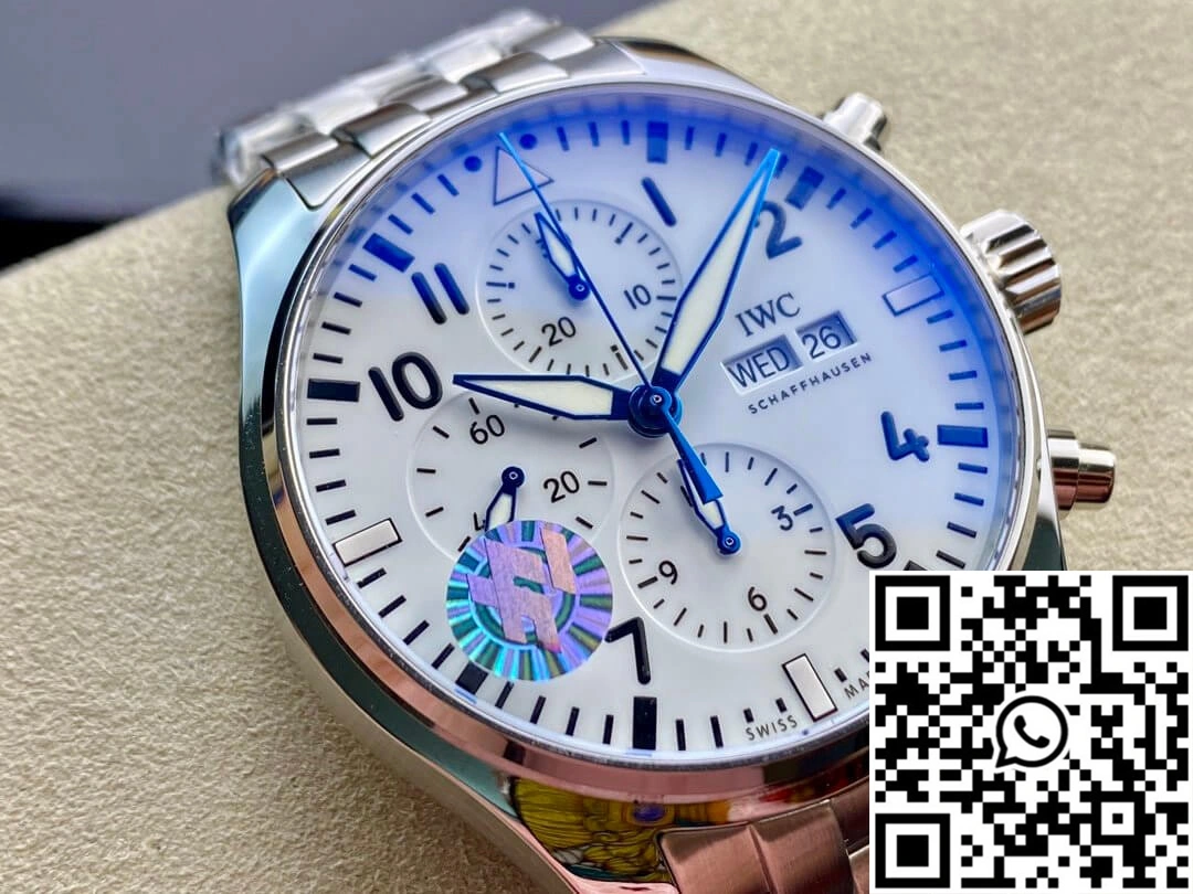 IWC Pilot 3777 ZF Factory Stainless Steel White Dial