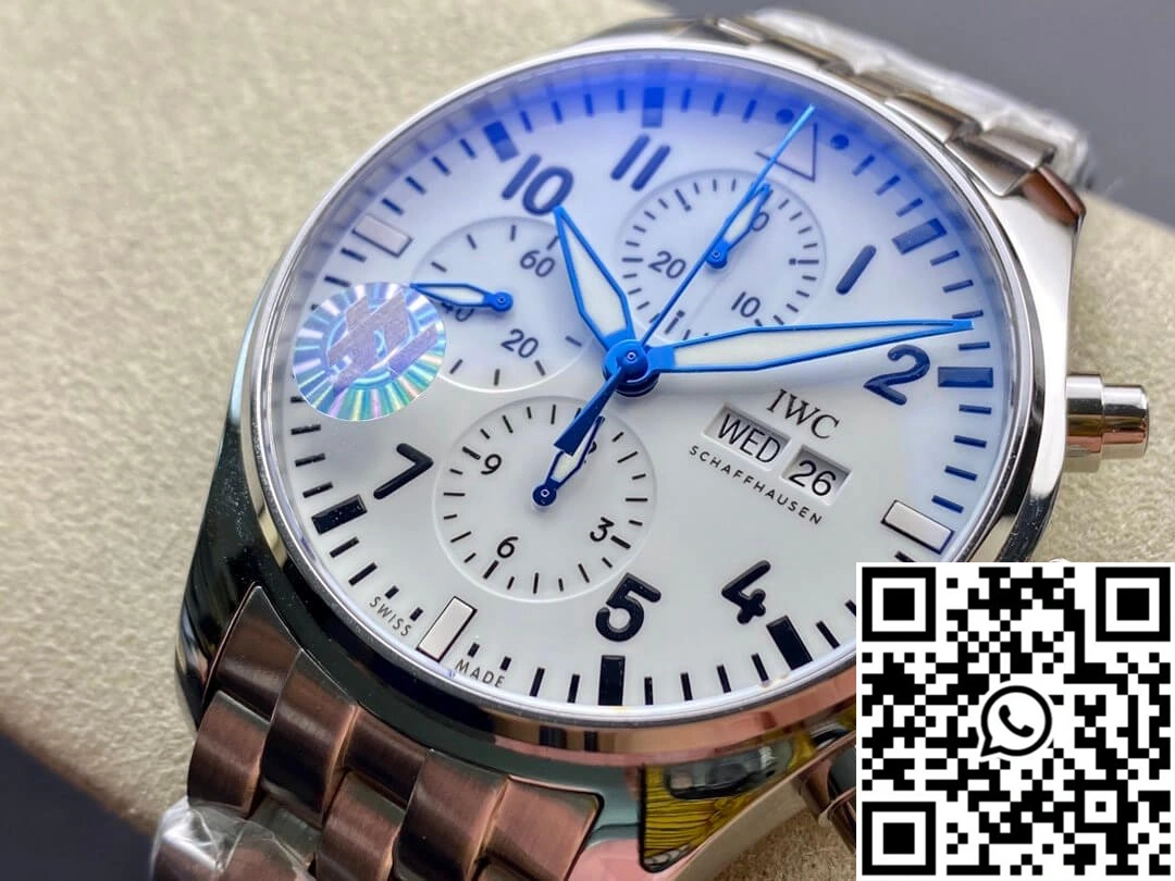 IWC Pilot 3777 ZF Factory Stainless Steel White Dial
