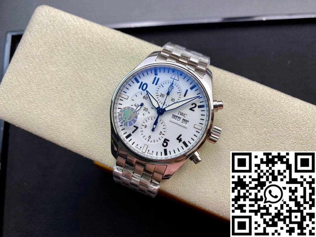 IWC Pilot 3777 ZF Factory Stainless Steel White Dial