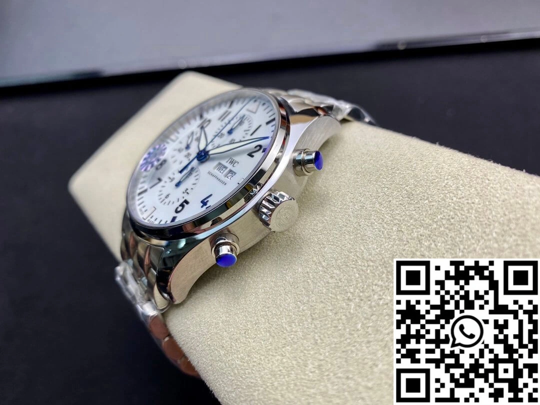 IWC Pilot 3777 ZF Factory Stainless Steel White Dial
