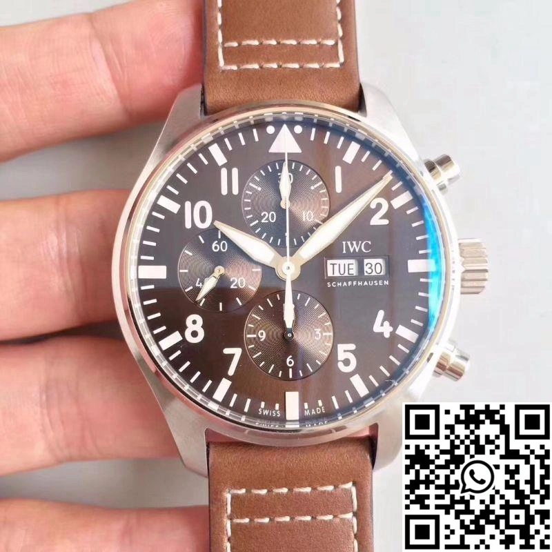 IWC Pilot Chronograph Edition Le Petit Prince IW377713 ZF Factory Chocolate Dial