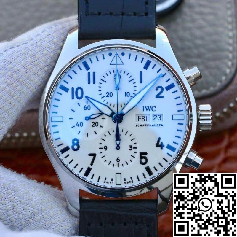 IWC Pilot Chronograph IW377725 ZF Factory White Dial