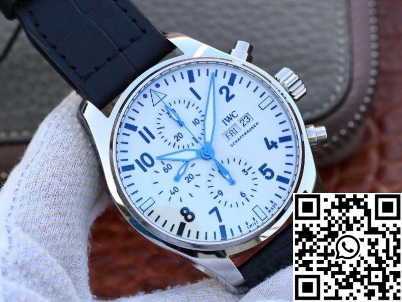 IWC Pilot Chronograph IW377725 ZF Factory White Dial