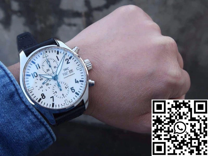 IWC Pilot Chronograph IW377725 ZF Factory White Dial