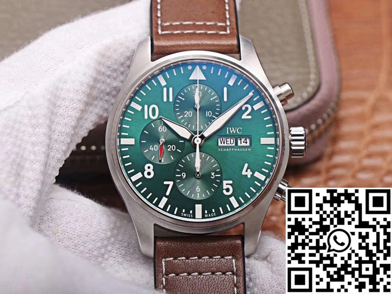 IWC Pilot Chronograph IW377726 ZF Factory Green Dial