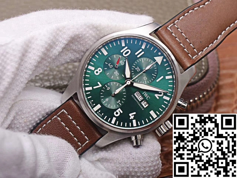 IWC Pilot Chronograph IW377726 ZF Factory Green Dial