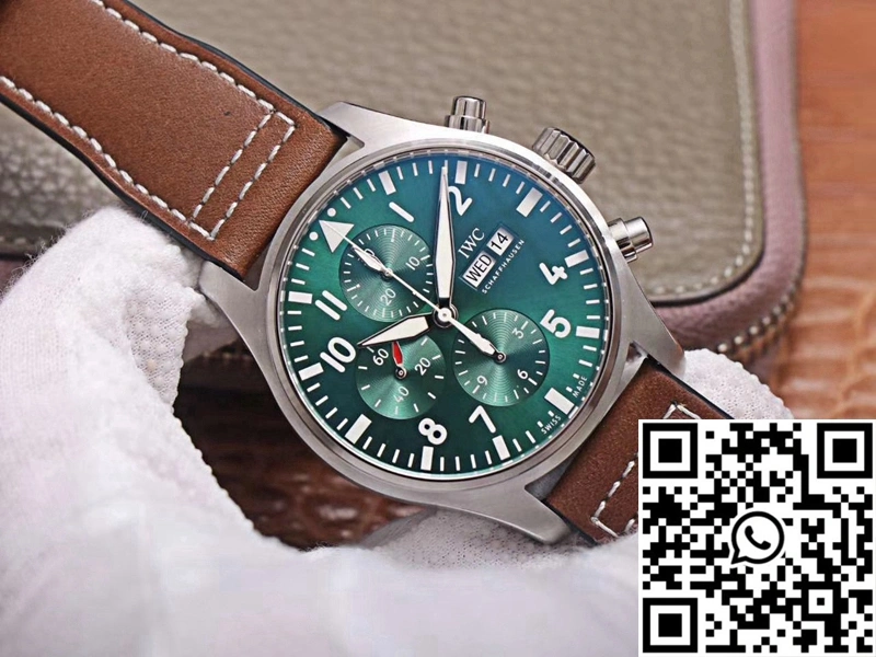 IWC Pilot Chronograph IW377726 ZF Factory Green Dial