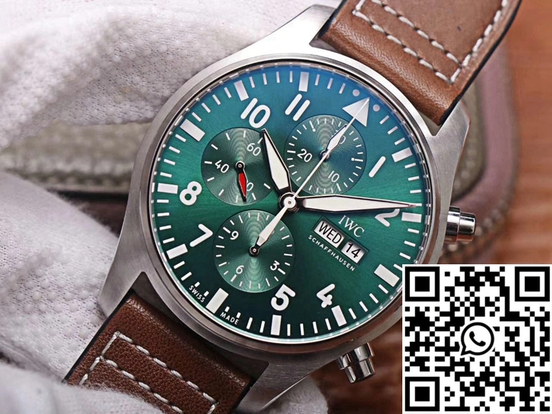 IWC Pilot Chronograph IW377726 ZF Factory Green Dial