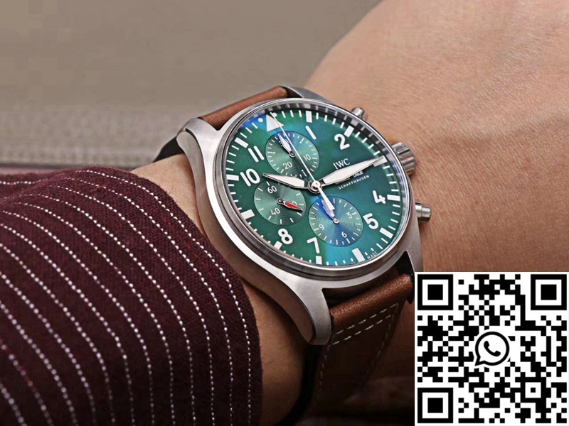 IWC Pilot Chronograph IW377726 ZF Factory Green Dial