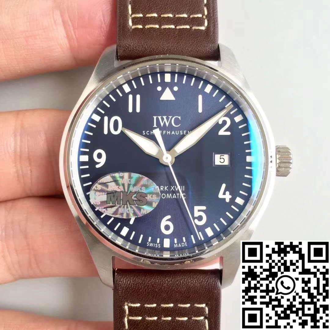 IWC Pilot Mark XVIII IW327004 MKS Factory Blue Dial