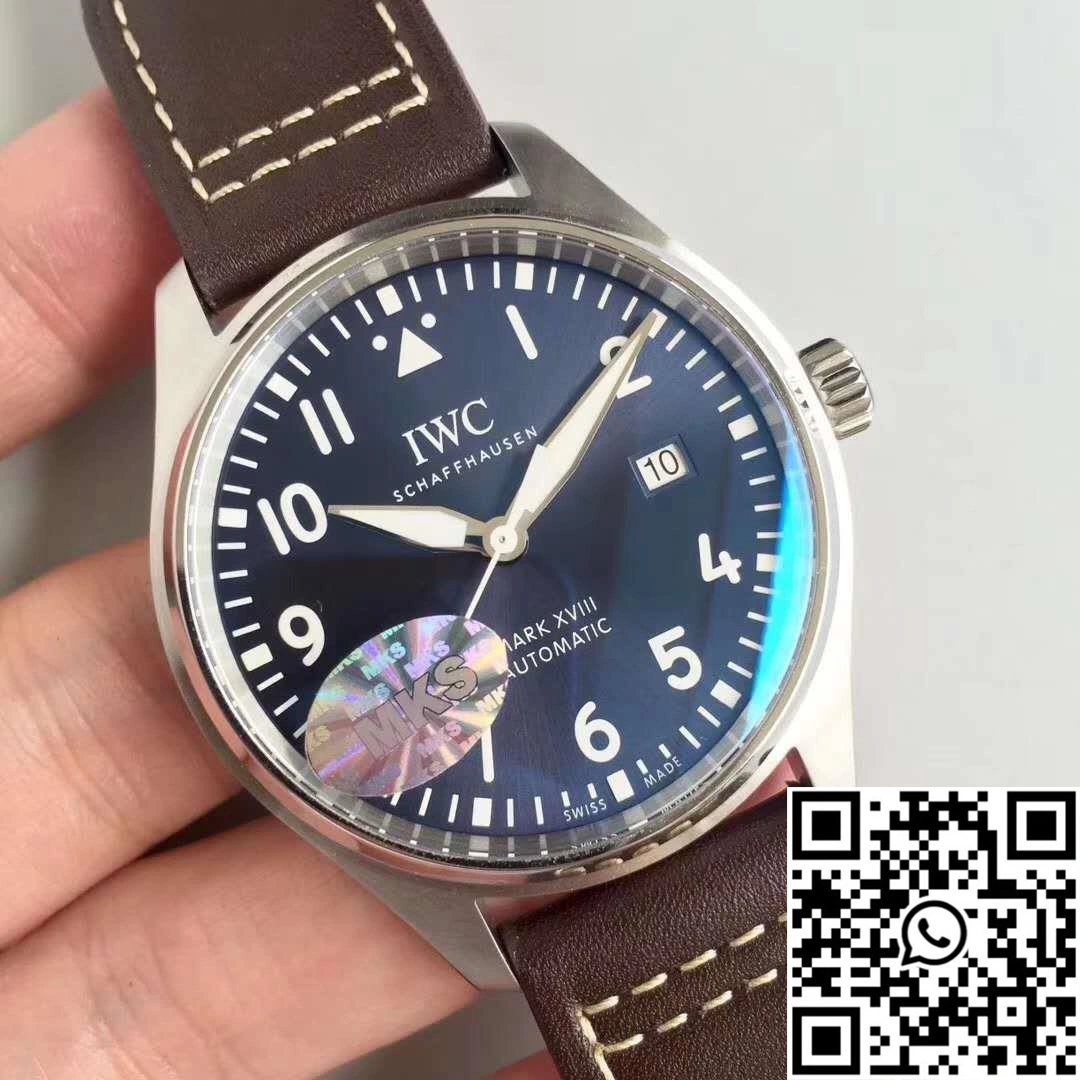 IWC Pilot Mark XVIII IW327004 MKS Factory Blue Dial