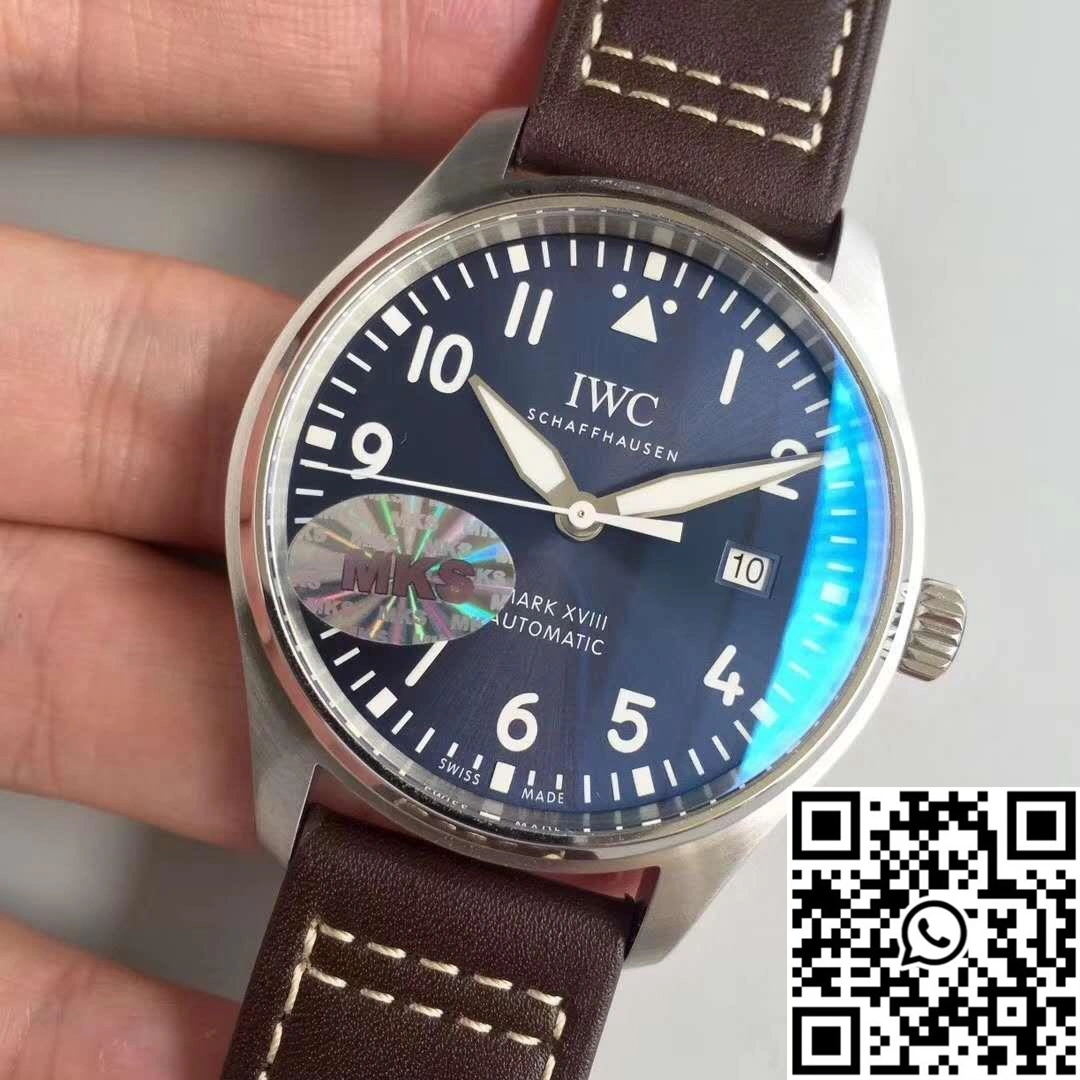 IWC Pilot Mark XVIII IW327004 MKS Factory Blue Dial