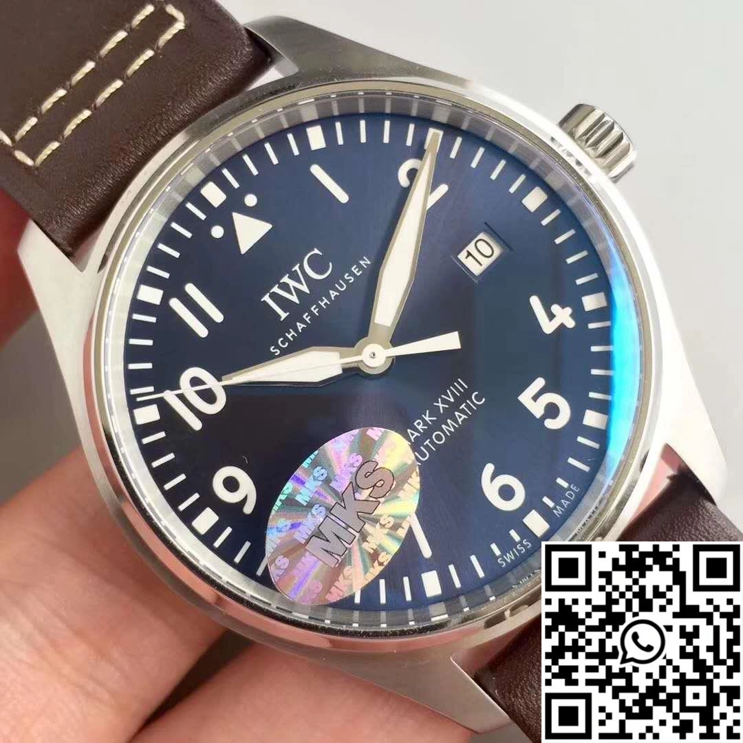 IWC Pilot Mark XVIII IW327004 MKS Factory Blue Dial