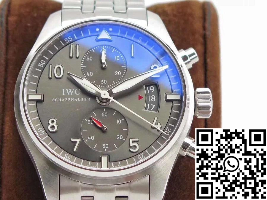 IWC Pilot Spitfire Chronograph IW387804 ZF Factory Anthracite Dial