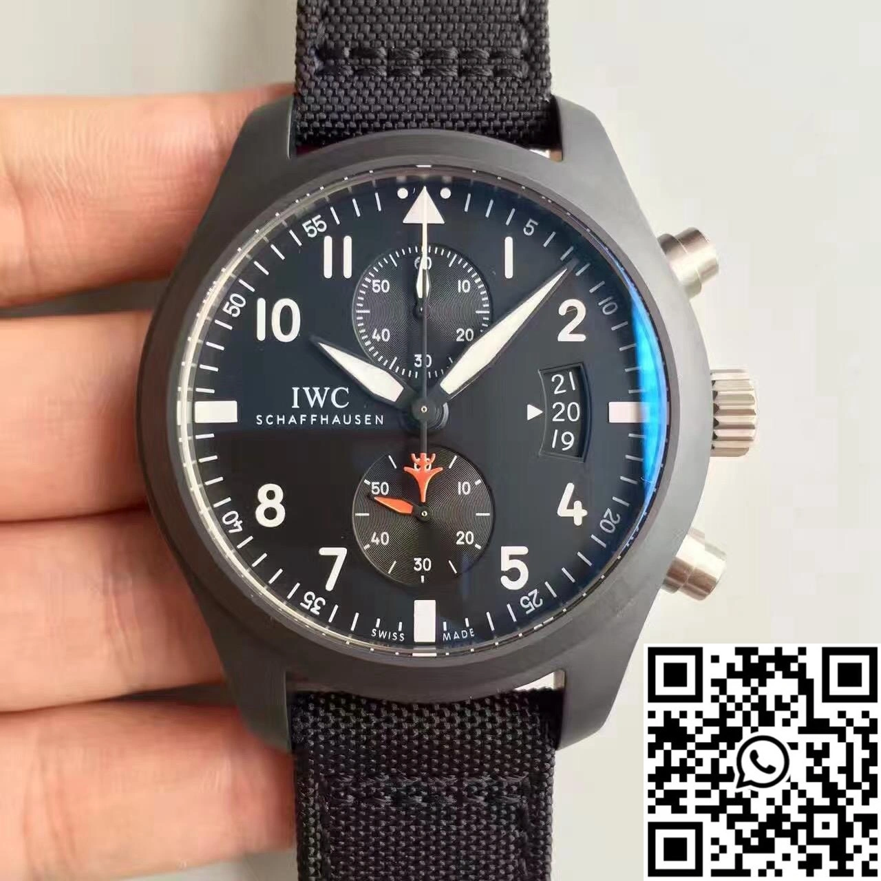 IWC Pilot Top Gun Chronograph IW389001 ZF Factory Anthracite Dial
