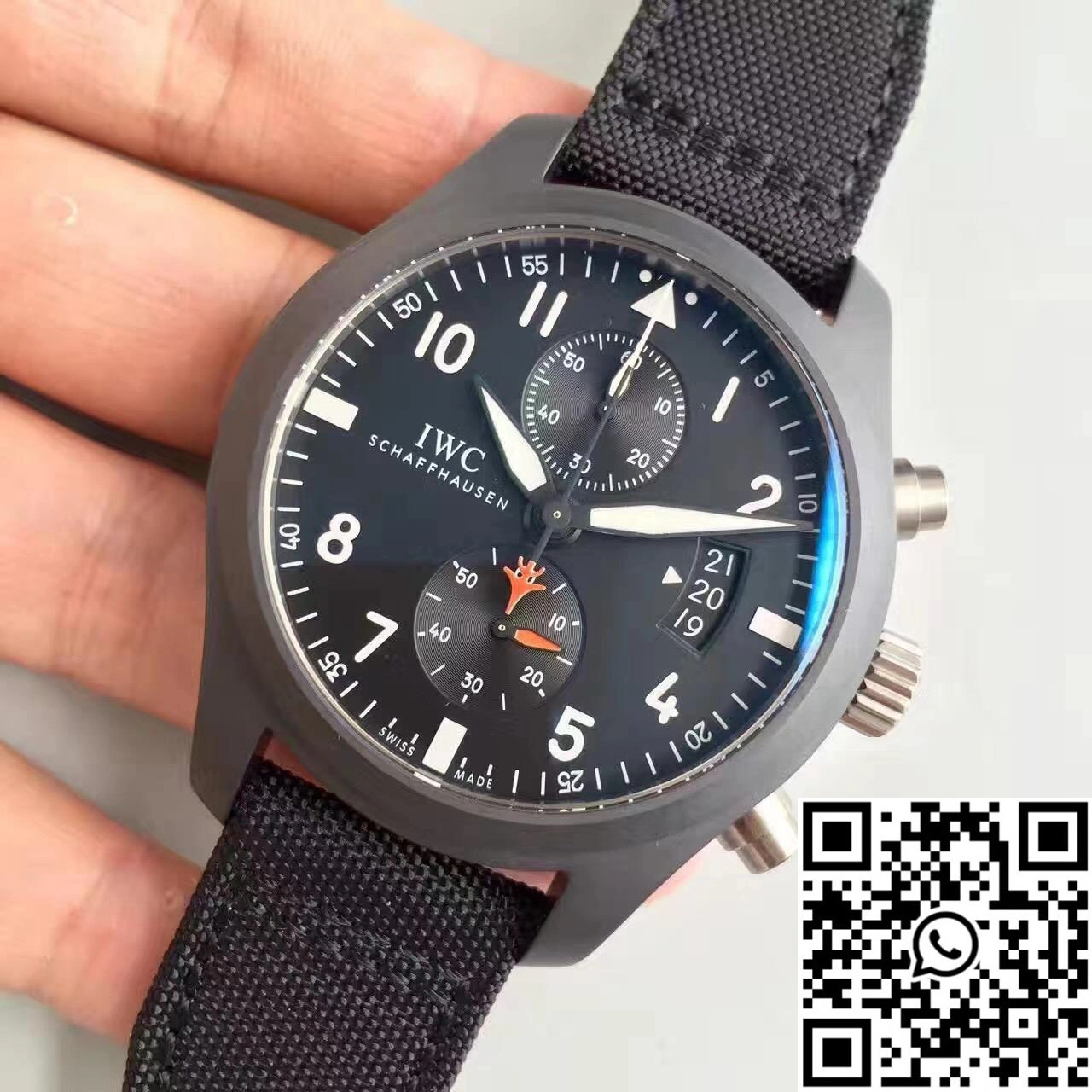 IWC Pilot Top Gun Chronograph IW389001 ZF Factory Anthracite Dial