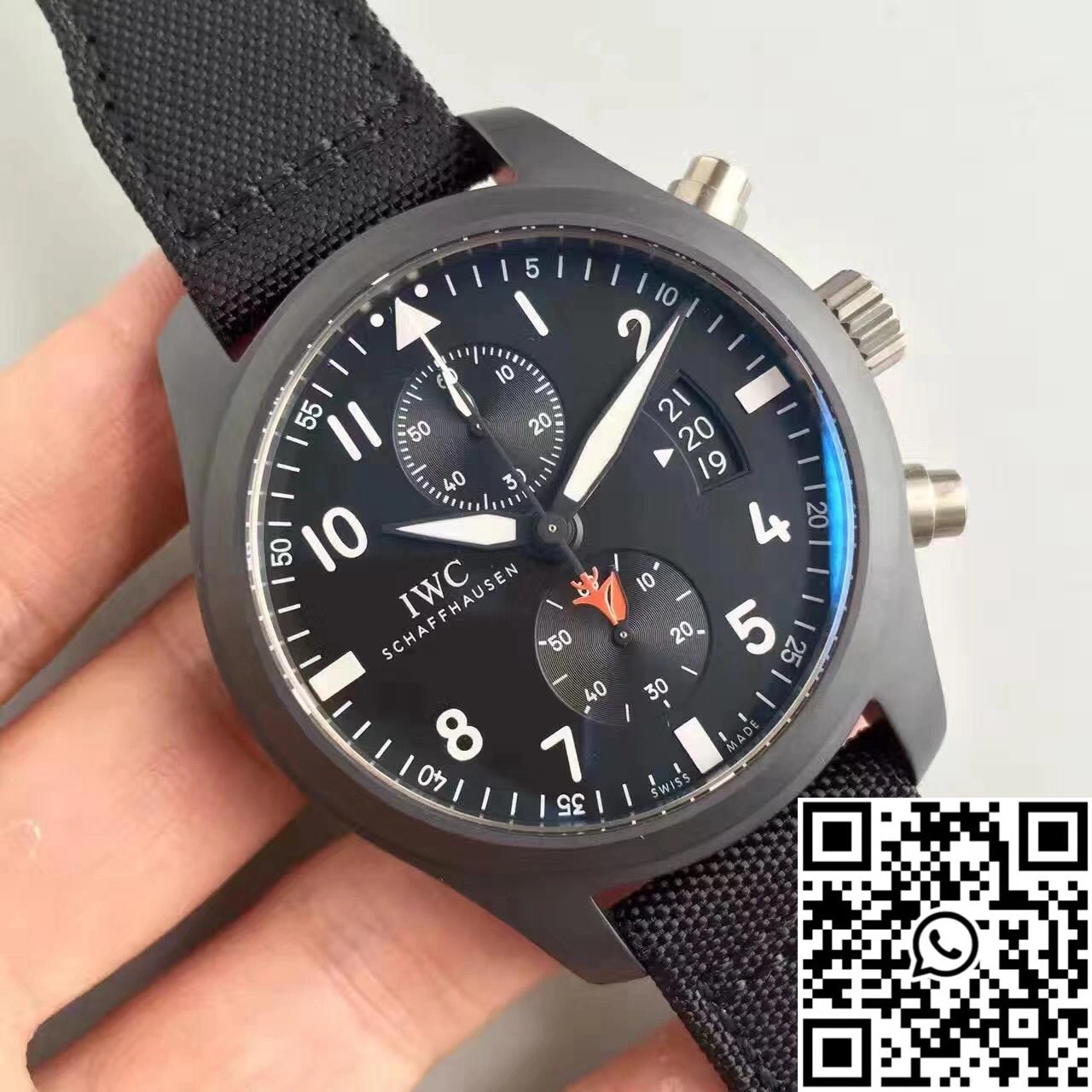 IWC Pilot Top Gun Chronograph IW389001 ZF Factory Anthracite Dial