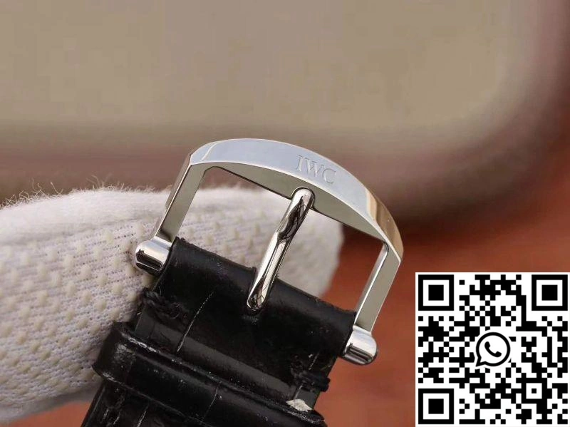 IWC Portofino Automatic IW356501 MKS Factory Black Leather Strap White Dial