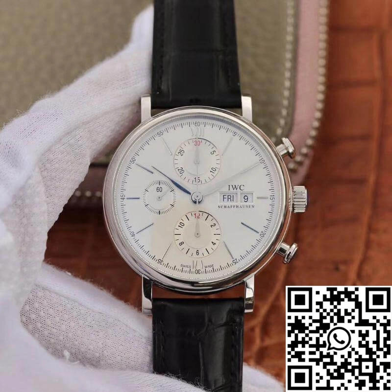 IWC Portofino Chronograph Multi-function IW391022 ZF Factory 42mm X 13.5mm White Dial