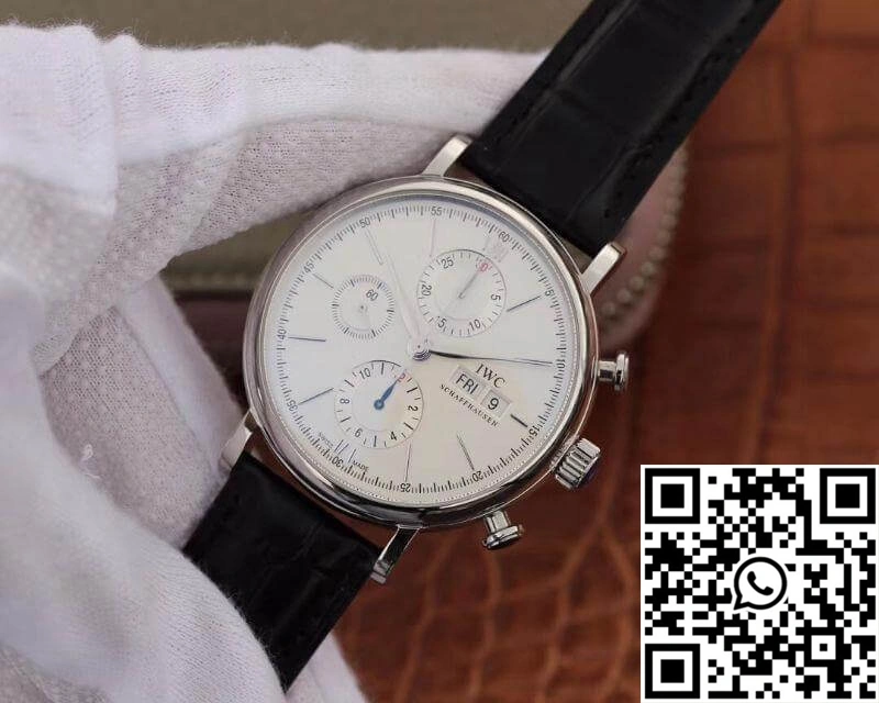 IWC Portofino Chronograph Multi-function IW391022 ZF Factory 42mm X 13.5mm White Dial