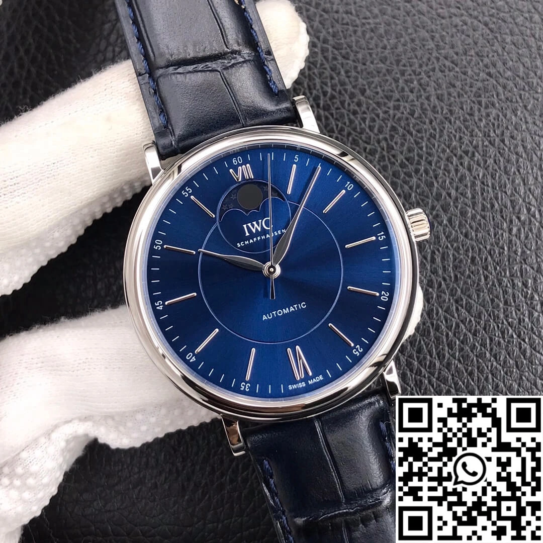 IWC Portofino Moon Phase IW459402 MKS Factory Blue Dial