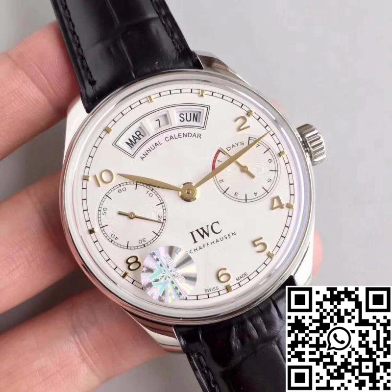 IWC Portugieser Annual Calendar IW503501 YL Factory White Dial