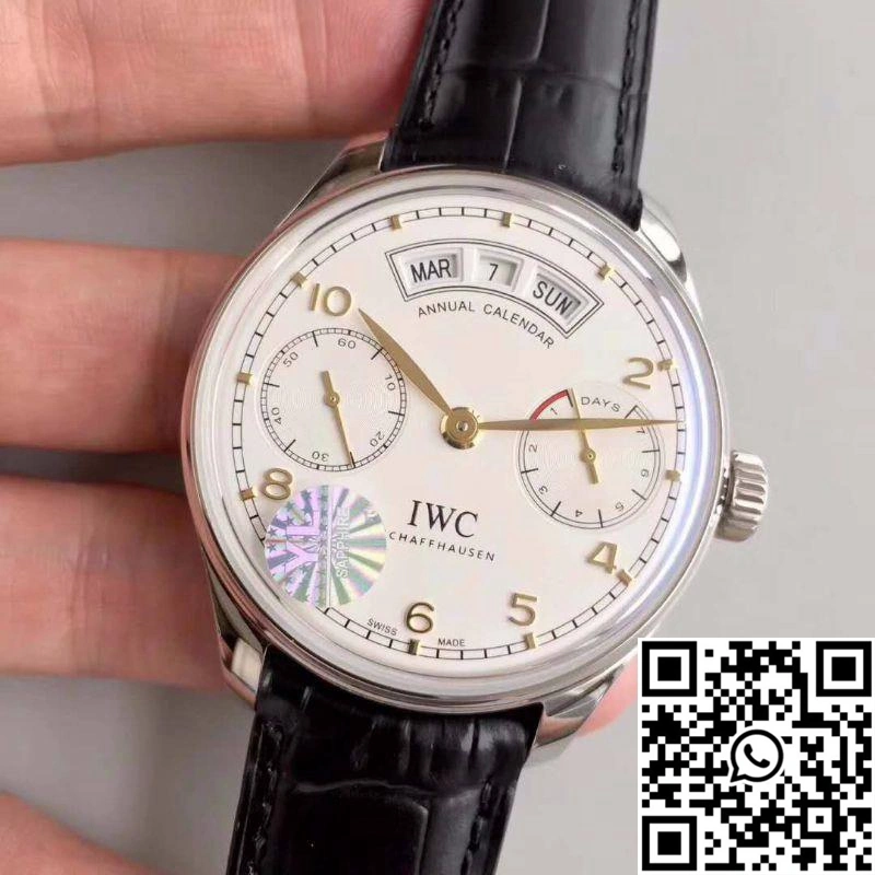 IWC Portugieser Annual Calendar IW503501 YL Factory White Dial