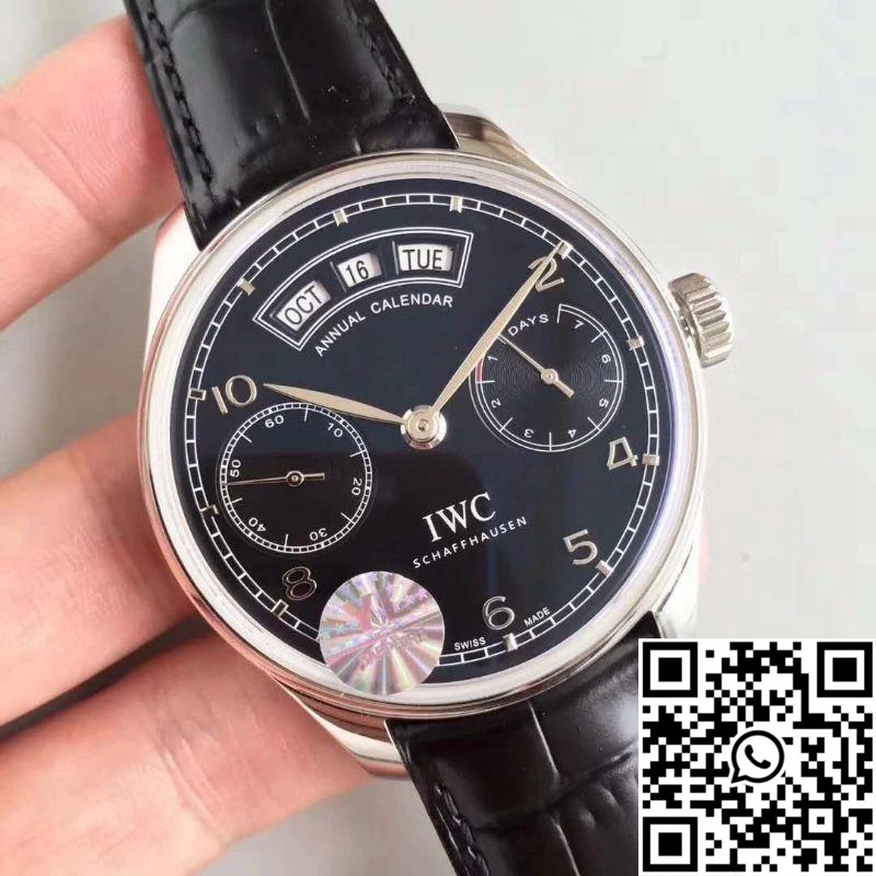 IWC Portugieser Annual Calendar IW503502 YL Factory Black Dial