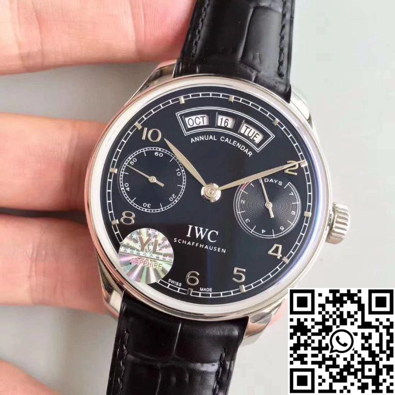 IWC Portugieser Annual Calendar IW503502 YL Factory Black Dial