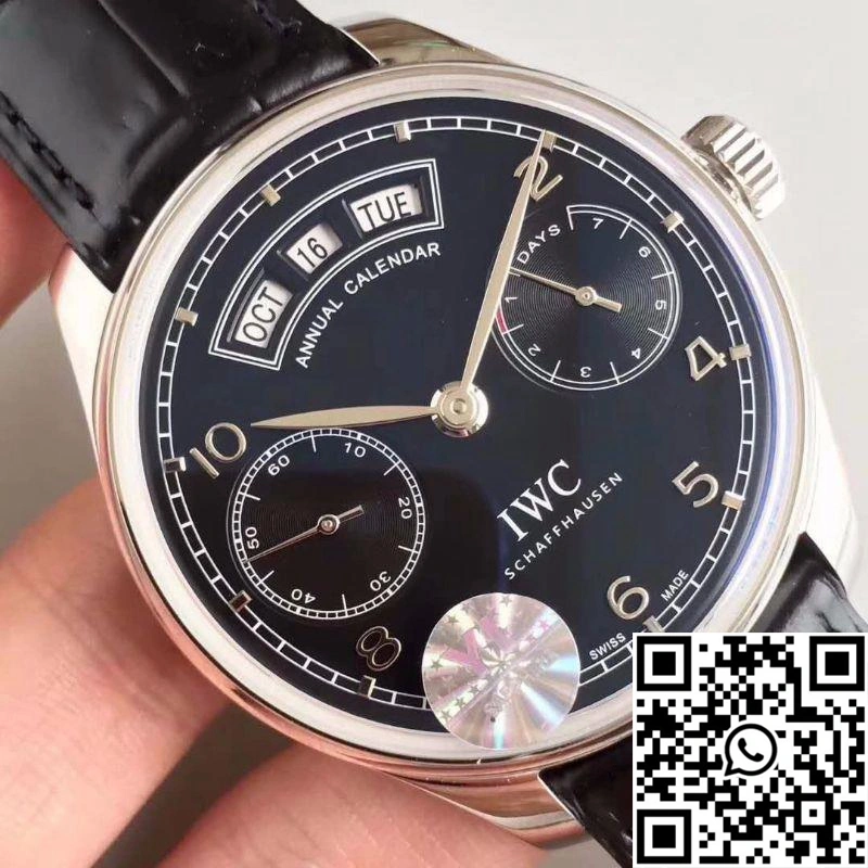 IWC Portugieser Annual Calendar IW503502 YL Factory Black Dial