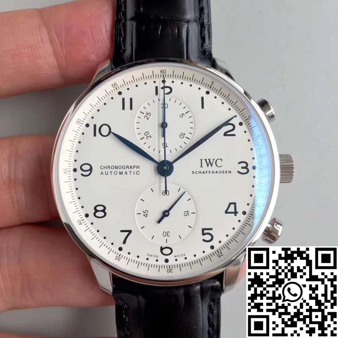IWC Portugieser Chronograph Edition 150 Years IW371602 YL Factory White Dial