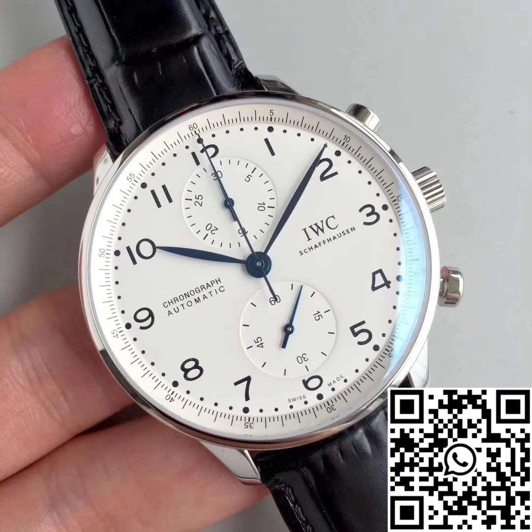 IWC Portugieser Chronograph Edition 150 Years IW371602 YL Factory White Dial