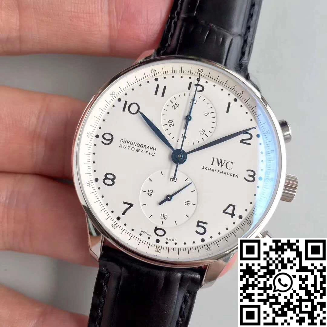 IWC Portugieser Chronograph Edition 150 Years IW371602 YL Factory White Dial
