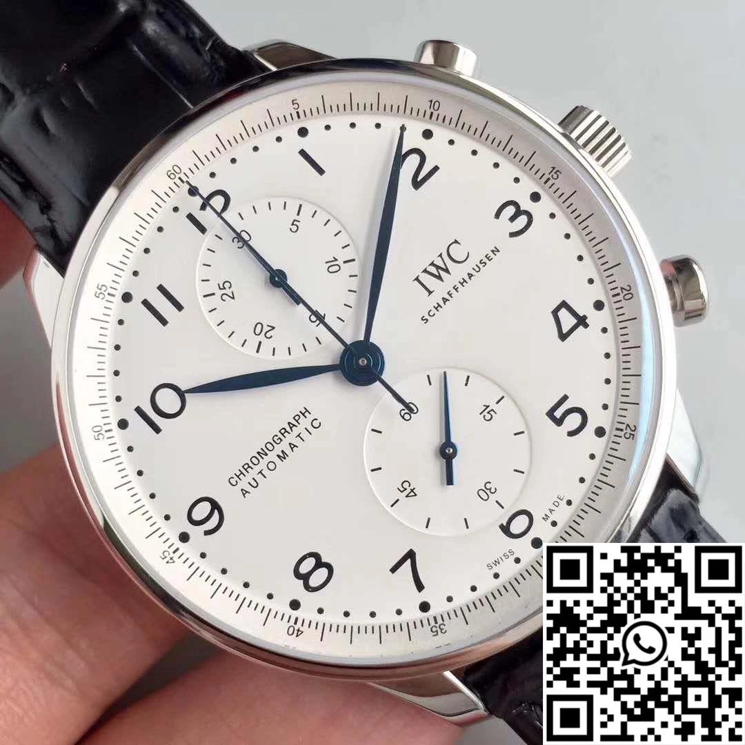 IWC Portugieser Chronograph Edition 150 Years IW371602 YL Factory White Dial