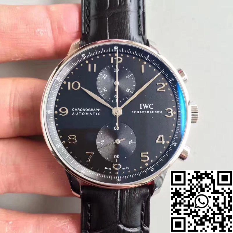 IWC Portugieser Chronograph IW371447 ZF Factory Black Dial