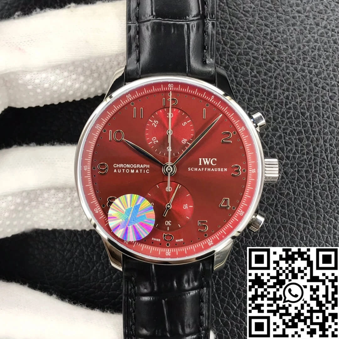 IWC Portugieser Chronograph IW371616 ZF Factory Burgundy Red Dial