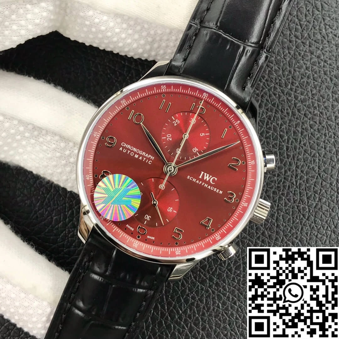 IWC Portugieser Chronograph IW371616 ZF Factory Burgundy Red Dial