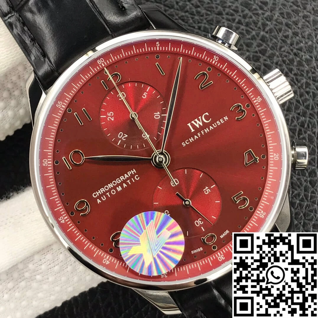 IWC Portugieser Chronograph IW371616 ZF Factory Burgundy Red Dial