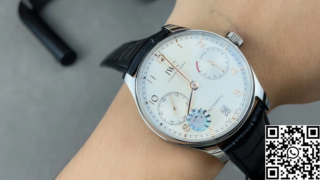 IWC Portugieser IW371601 ZF Factory Stainless Steel White Dail Gold hand