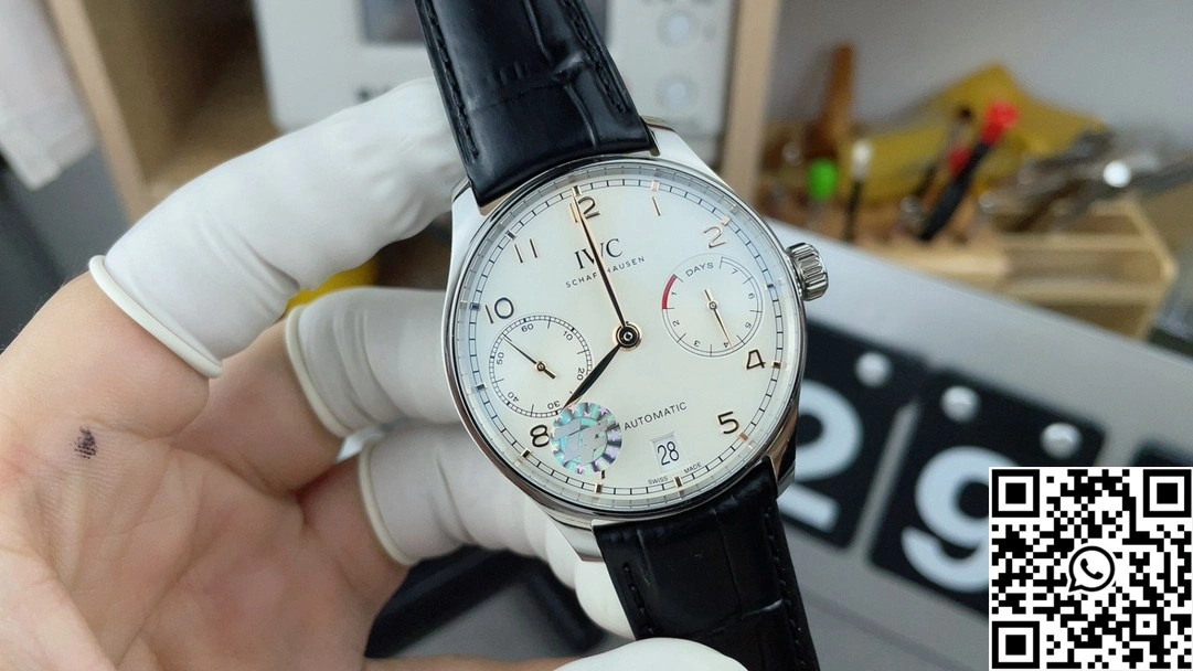 IWC Portugieser IW371601 ZF Factory Stainless Steel White Dail Gold hand