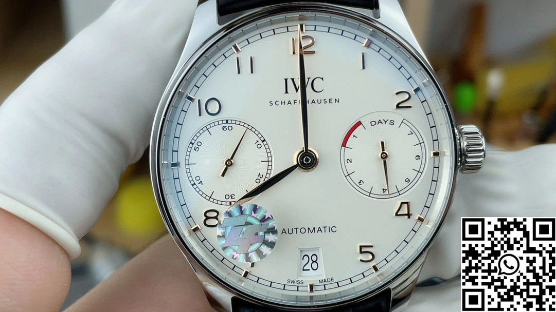 IWC Portugieser IW371601 ZF Factory Stainless Steel White Dail Gold hand
