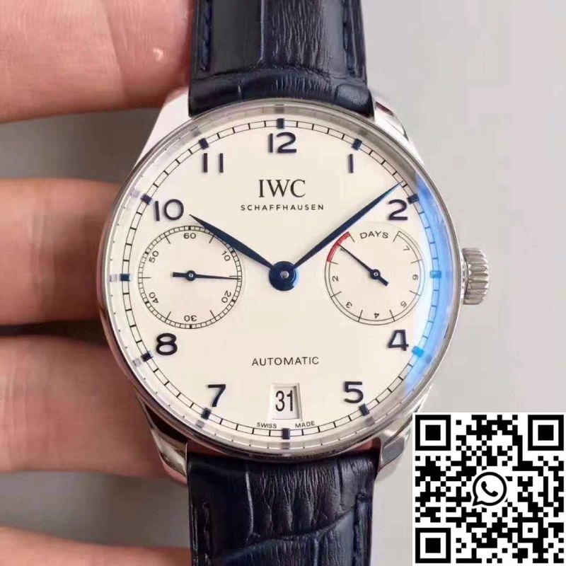 IWC Portugieser IW500705 ZF Factory V4 White Dial and Blue Markers