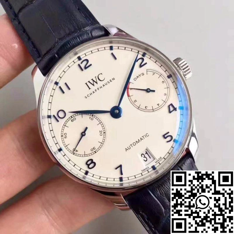 IWC Portugieser IW500705 ZF Factory V4 White Dial and Blue Markers