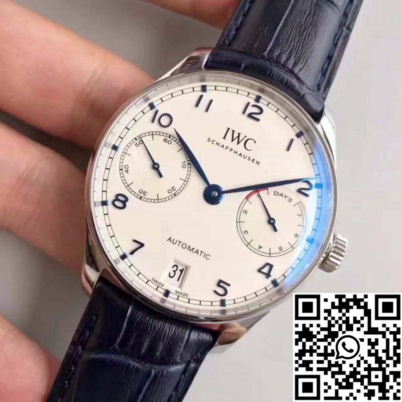 IWC Portugieser IW500705 ZF Factory V4 White Dial and Blue Markers