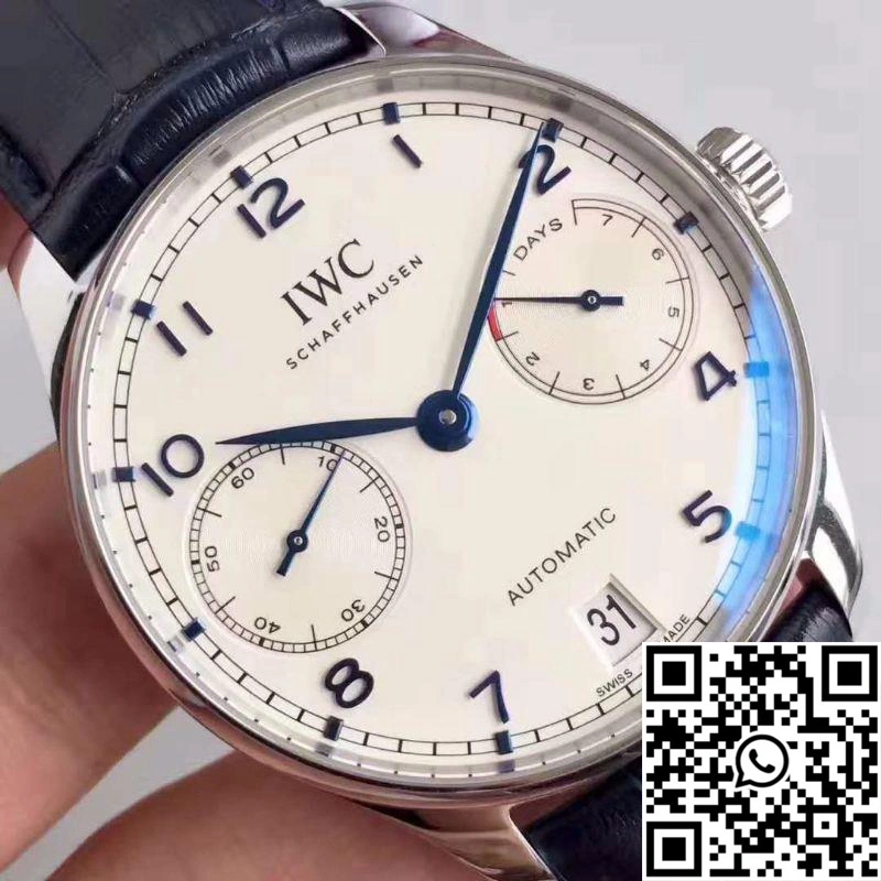 IWC Portugieser IW500705 ZF Factory V4 White Dial and Blue Markers