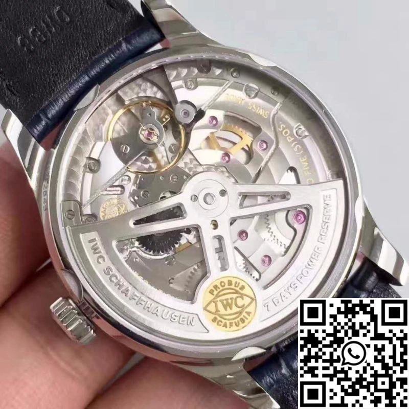 IWC Portugieser IW500705 ZF Factory V4 White Dial and Blue Markers